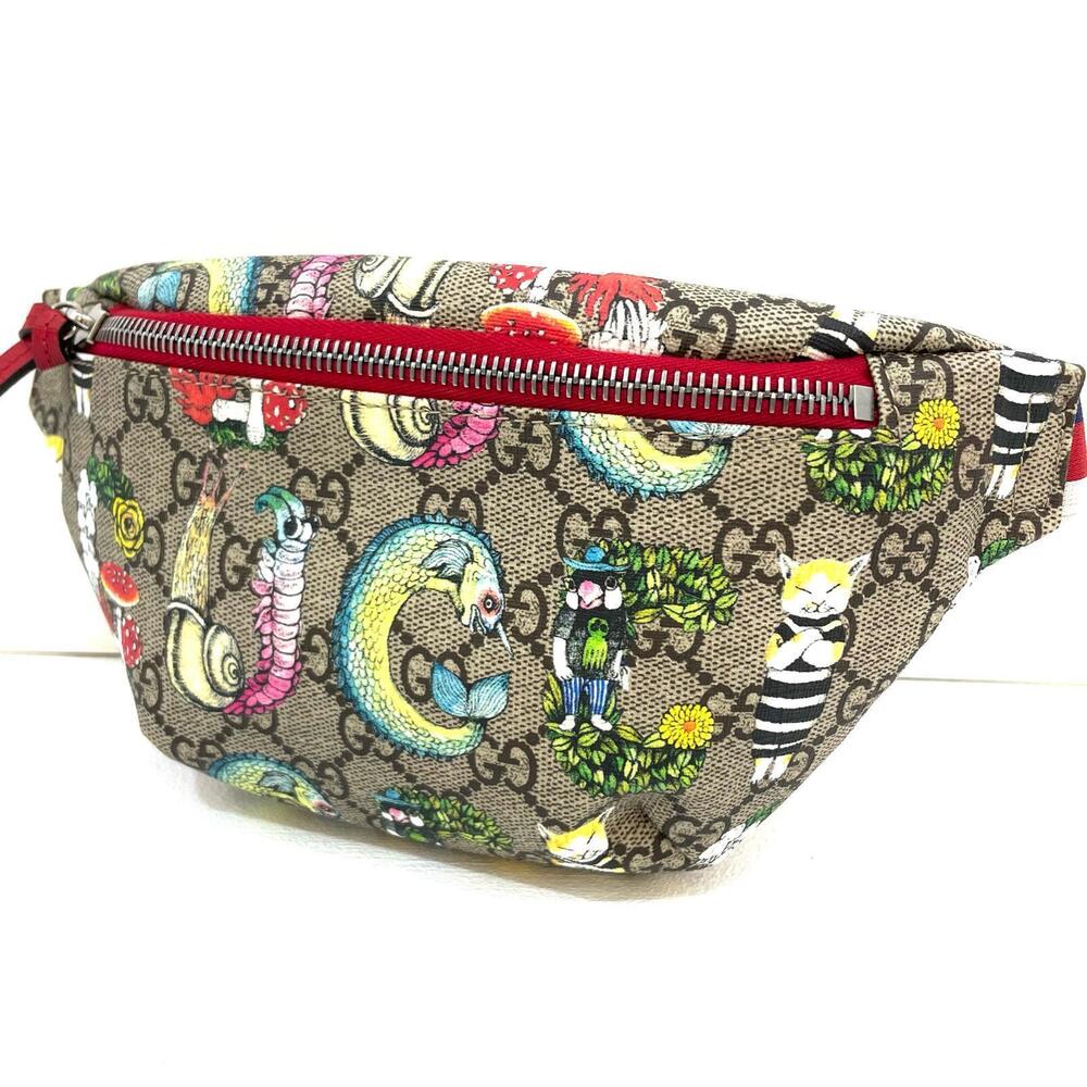 Gucci GG Supreme Higuchi Yuko Body Bag Waist Clutch Multicolor